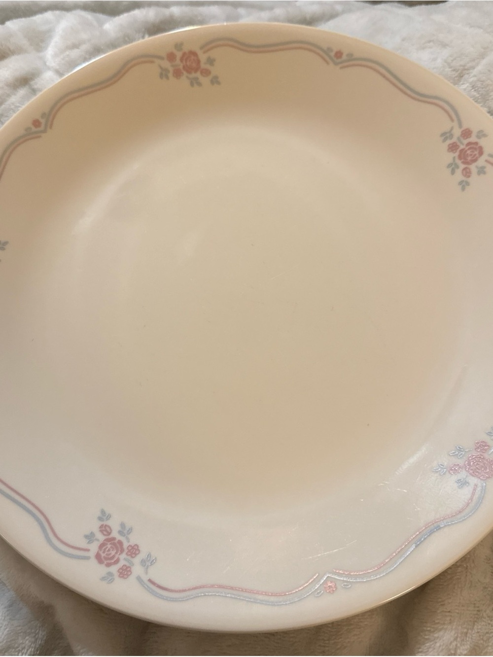 Corelle By Corning English Breakfast Dinner Plates Set Of 6 Vintage 10.25” Diam